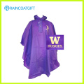 Wieder verwendbarer Erwachsener PVC-Regen-Poncho mit Logo-Drucken